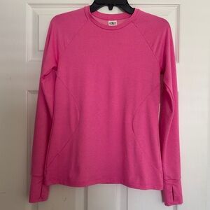 Pink Long Sleeve Athletic Top